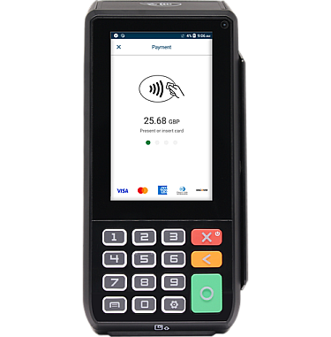 PAX A80 black card machine