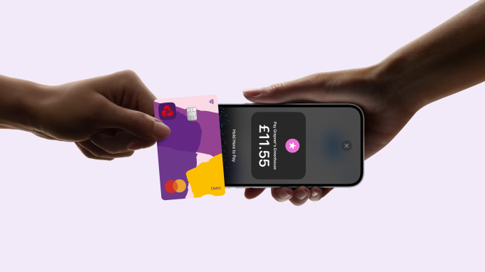 Image of a card payment being made using Tap to Pay on iPhone