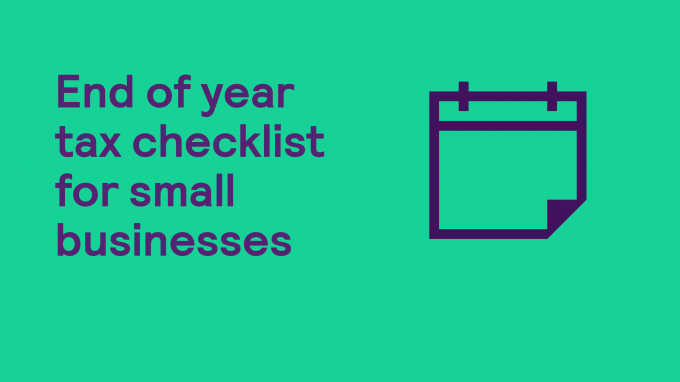 End of year tax checklist for small businesses